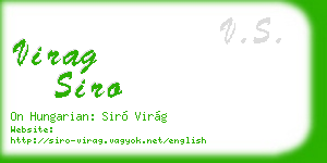 virag siro business card